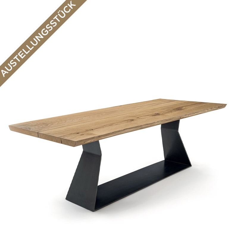 BEDROCK PLANK C Tisch 220 x 100 cm, Eiche/Irondust