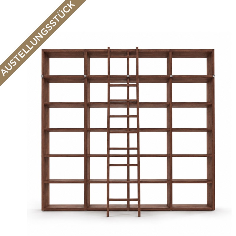 Riva WALLSTREET Regal 257 x 248 cm, Nussbaum