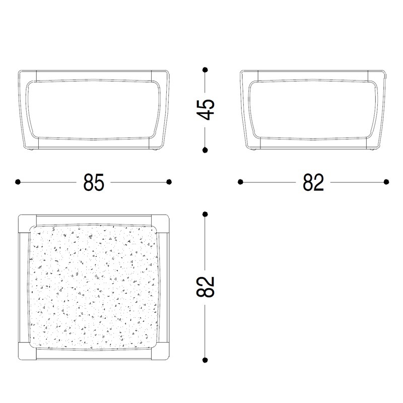 Riva Bungalow Couchtisch Outdoor