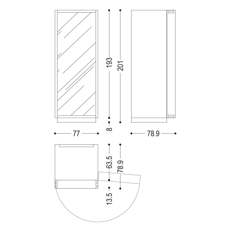 Riva CAMBUSA WINE GLASS SMALL JUMBO Weinschrank