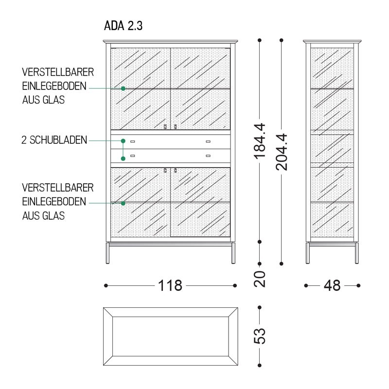 Riva ADA 2.3 Vitrine